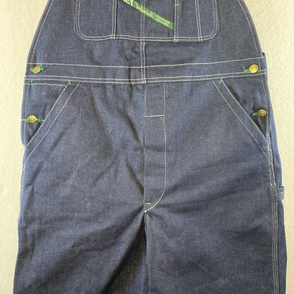 Vintage 1940s Key Imperial Aristocrat Men Denim Bib Overalls 36X32 Crisp Durable - Picture 6 of 15